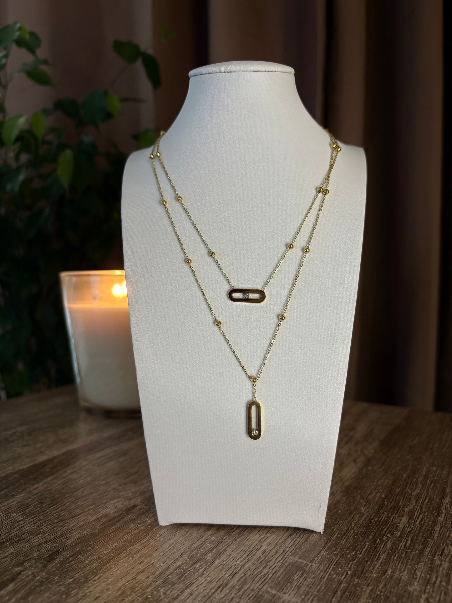 Collier Milla double chaîne