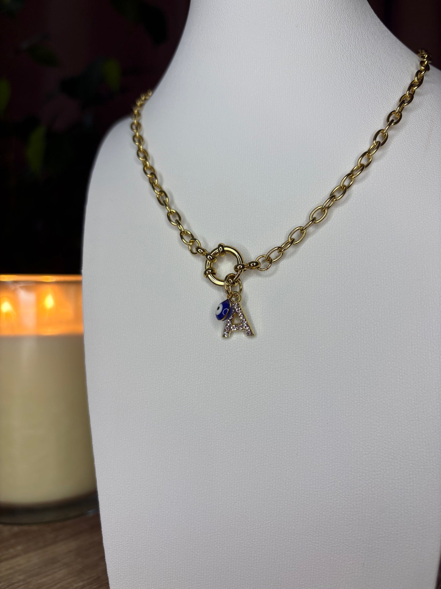 Collier initiale personnalisable