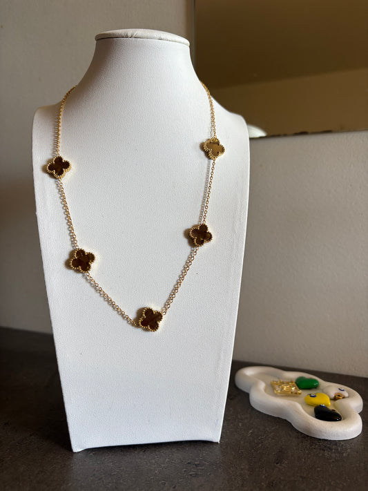 Collier Mira marron