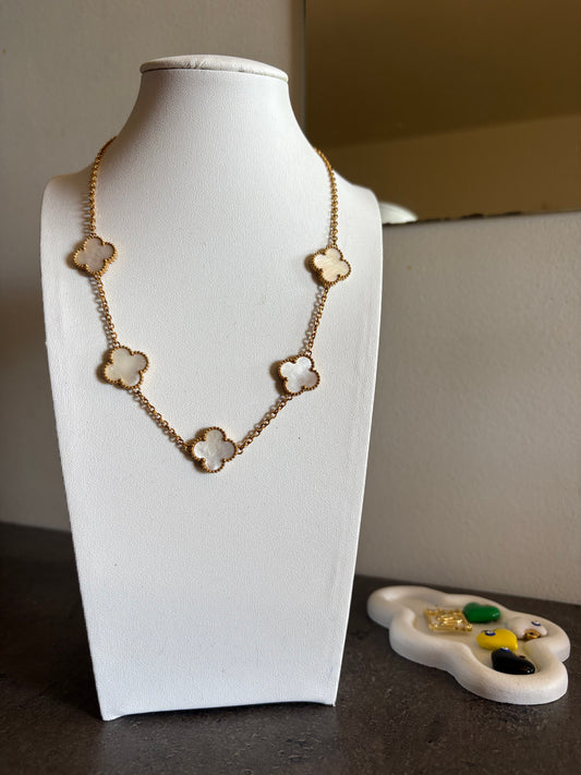 Collier Mira blanc